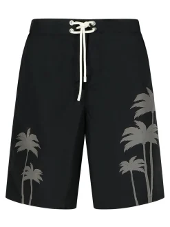 Costume da bagno in poliestere nero Palms