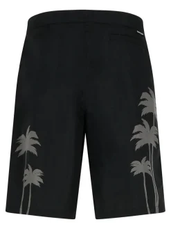 Costume da bagno in poliestere nero Palms