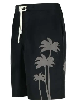Costume da bagno in poliestere nero Palms