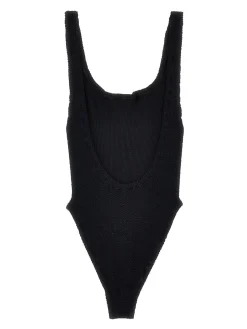 costume intero con scollo quadrato