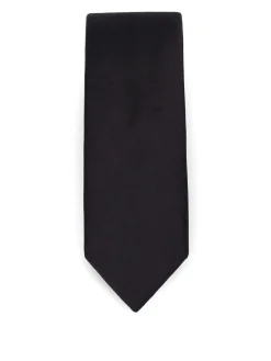 Cravatta con logo blu navy