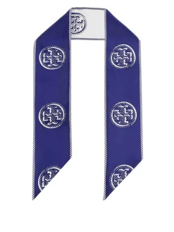 Cravatta Medallion Logo Ribbon in seta