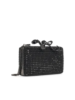 Crystal Box Pochette in poliestere nero