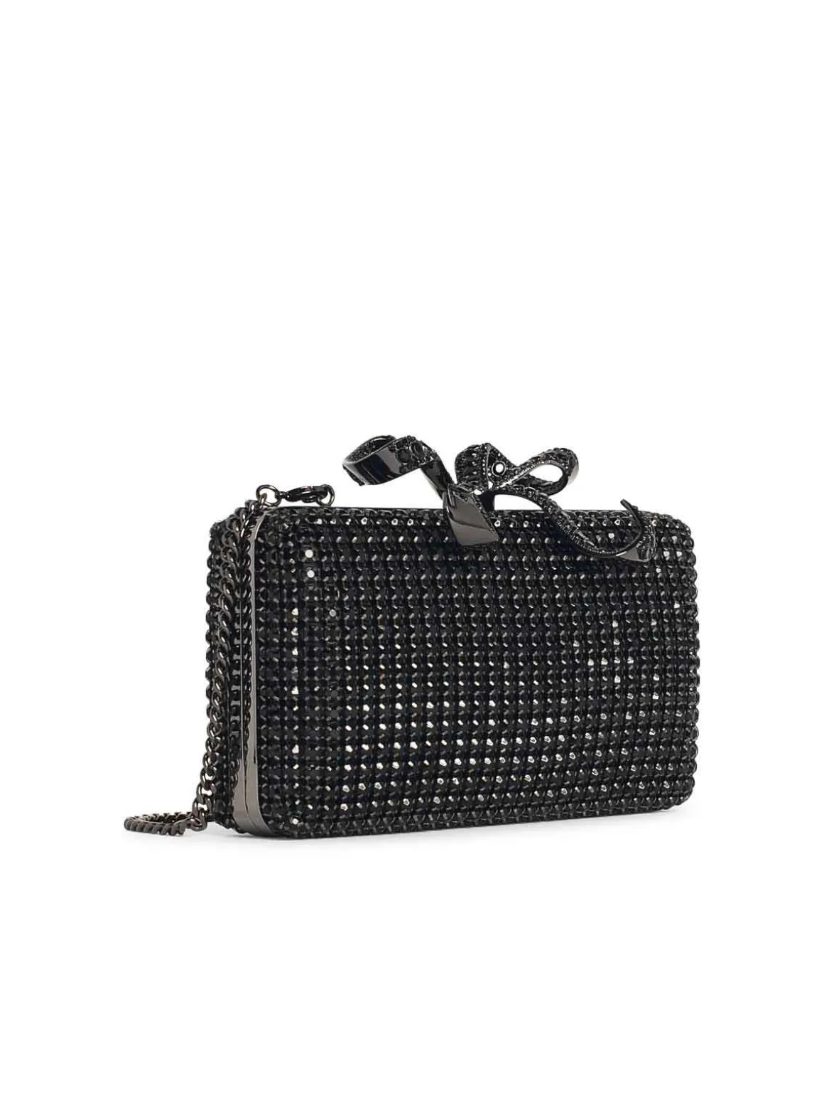 Crystal Box Pochette in poliestere nero