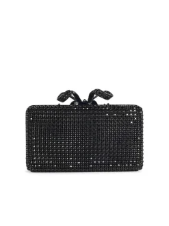 Crystal Box Pochette in poliestere nero