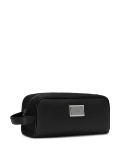 Custodia in nylon con placca logo