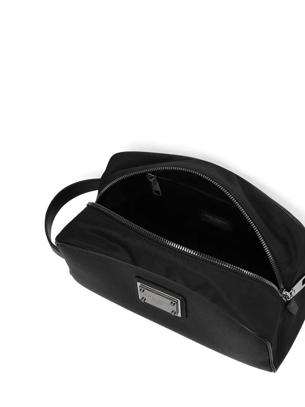 Custodia in nylon con placca logo