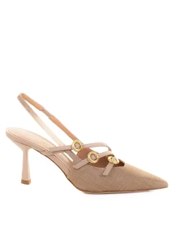 Dcollet Slingback Crema In Pelle