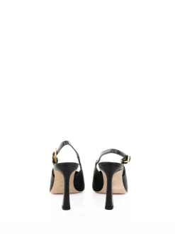 Dcollet Slingback Nera In Pelle