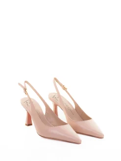 Dcollet Slingback In Nappa A Punta Cipria