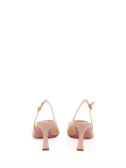 Dcollet Slingback In Nappa A Punta Cipria