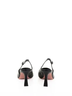 Dcollet Slingback In Nappa A Punta Nero