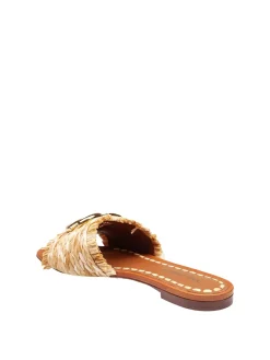 Dolce & Gabbana Ciabatta In Rafia Con Logo