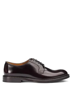 Doucals Derby Borgogna In Pelle Spazzolata