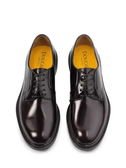 Doucals Derby Borgogna In Pelle Spazzolata