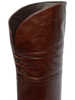 E Brown Eve Pump Boots