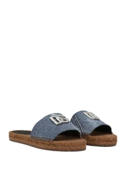 Espadrillas con logo in denim