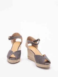 Espadrillas con zeppa `Bianca/6/002`