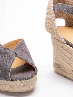 Espadrillas con zeppa `Bianca/6/002`