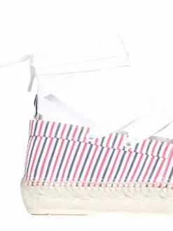 Espadrillas in cotone seersucker