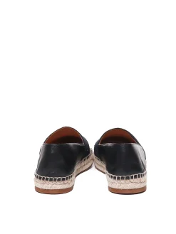 Espadrillas In Pelle E Corda
