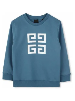 Felpa di cotone blu