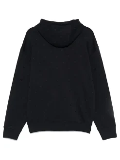 Felpa di cotone con logo allover
