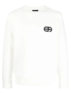 Felpa di cotone logo