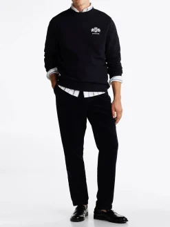 Felpa Girocollo Blu Navy