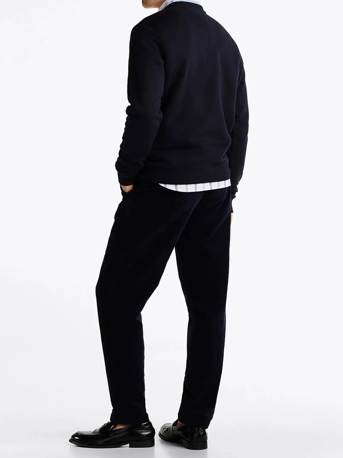 Felpa Girocollo Blu Navy