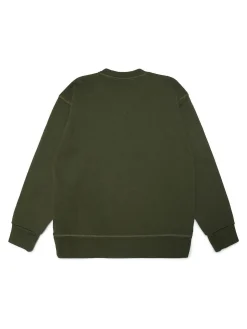 Felpa verde con stampa