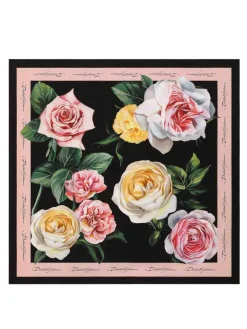 Foulard con stampa floreale