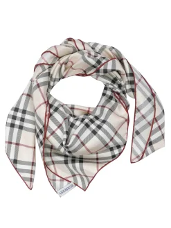 Foulard in seta a quadri
