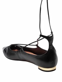 Gabi Flat In Nappa Colore Nero