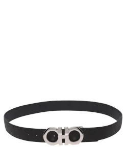 Gancini Buckle Reversible Belt