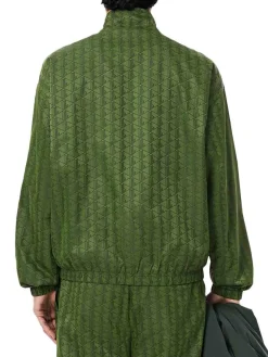 Giacca a vento di Parigi in nylon verde