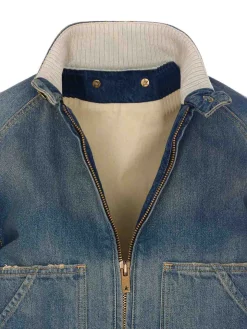Giacca angosciata in denim