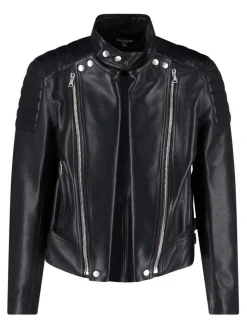 Giacca Biker In Pelle