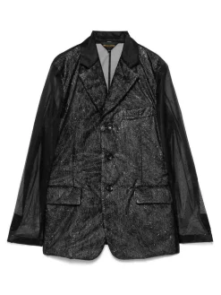 Giacca blazer di chiffon