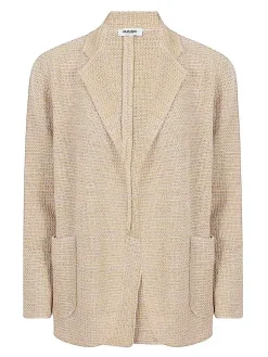 Giacca blazer di miscela di cotone