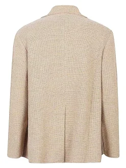 Giacca blazer di miscela di cotone
