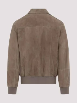 Giacca bomber in pelle