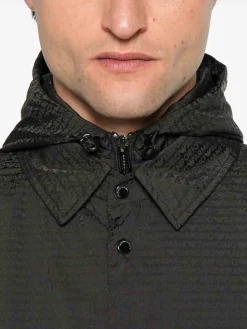 Giacca con cappuccio in nylon