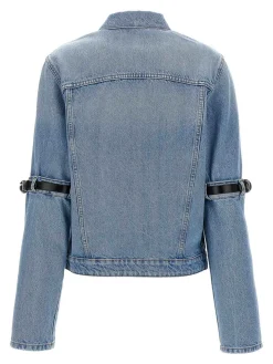 Giacca corta ibrida in denim