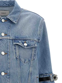 Giacca corta ibrida in denim