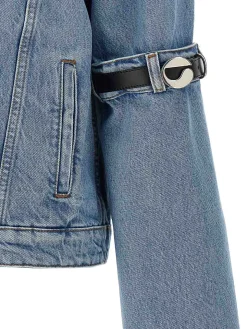 Giacca corta ibrida in denim