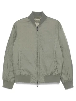 Giacca da bomber jacquard in nylon
