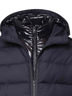 Giacca da piuma doppia anteriore in nylon