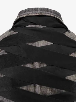Giacca Di Jeans Con Lacci In Satin