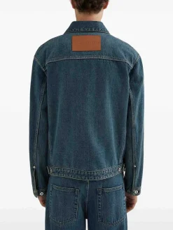 Giacca di jeans grezzo giapponese blu